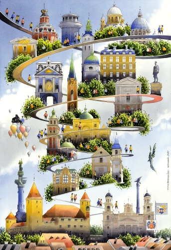Tytus Brzozowski - Collage (12 Städte)