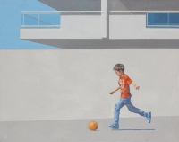 Ein Junge mit einem Ball - Andrzej Tuźnik