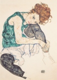 Egon Schiele: Siedząca kobieta ze zgiętym kolanem